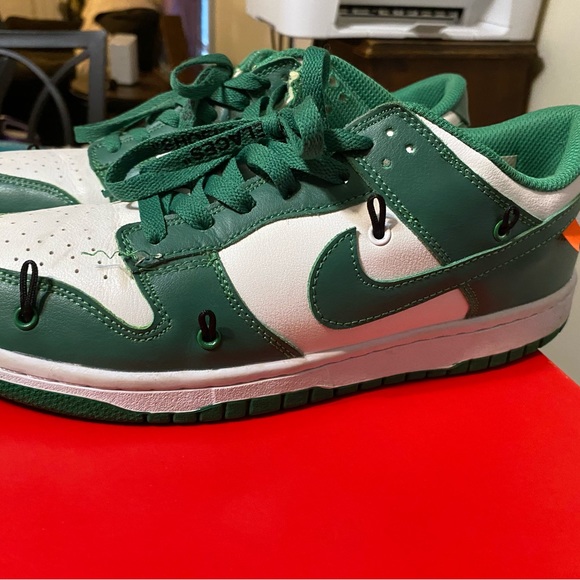 Nike Oregon University Off-White X Dunk Low Pine Green size 10-US - Picture 4 of 10